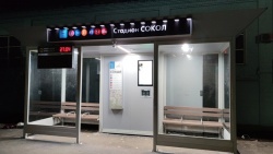 Сарапул: В городе смонтирована первая «умная остановка»