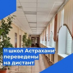 Астрахань: 11 астраханских школ перешли на дистанционное обучение