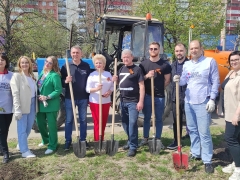 Тольятти: Аллея из 22 молодых каштанов появилась сегодня в сквере 50-летия АВТОВАЗа