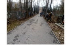 Чебоксары: В рамках подготовки в Троице продолжается благоустройство городских кладбищ