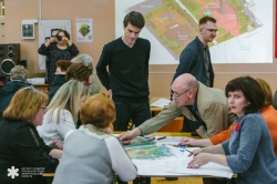 Арзамас: Предварительную концепцию развития территории водонапорной башни и Вечного огня в городе обсудили с жителями