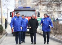 Волгоград: В городе экстренные службы отработали свои действия в чрезвычайной ситуации – при падении БПЛА на здание школы