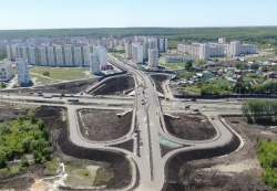 Пенза: Строительство транспортной развязки на 624 км трассы М-5 выходит на финишную прямую