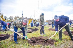 Набережные Челны: На проспекте Яшьлек появилось более 500 новых деревьев