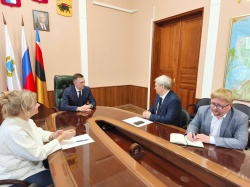 Энгельс: Максим Леонов провёл встречу с руководителем информационного агентства "Местное самоуправление"