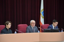 Саратов: Лада Мокроусова поздравила Сергея Овсянникова с избранием на должность председателя Саратовской городской Думы