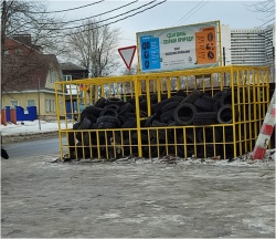 Ульяновск: В 2025 году в городе увеличат количество сеток для сбора старых покрышек
