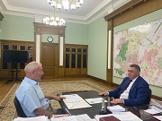 Саранск: Глава города Игорь Асабин встретился с Председателем Республиканского Совета и Комитета ветеранов Мордовии Иваном Семеновичем Цыганком